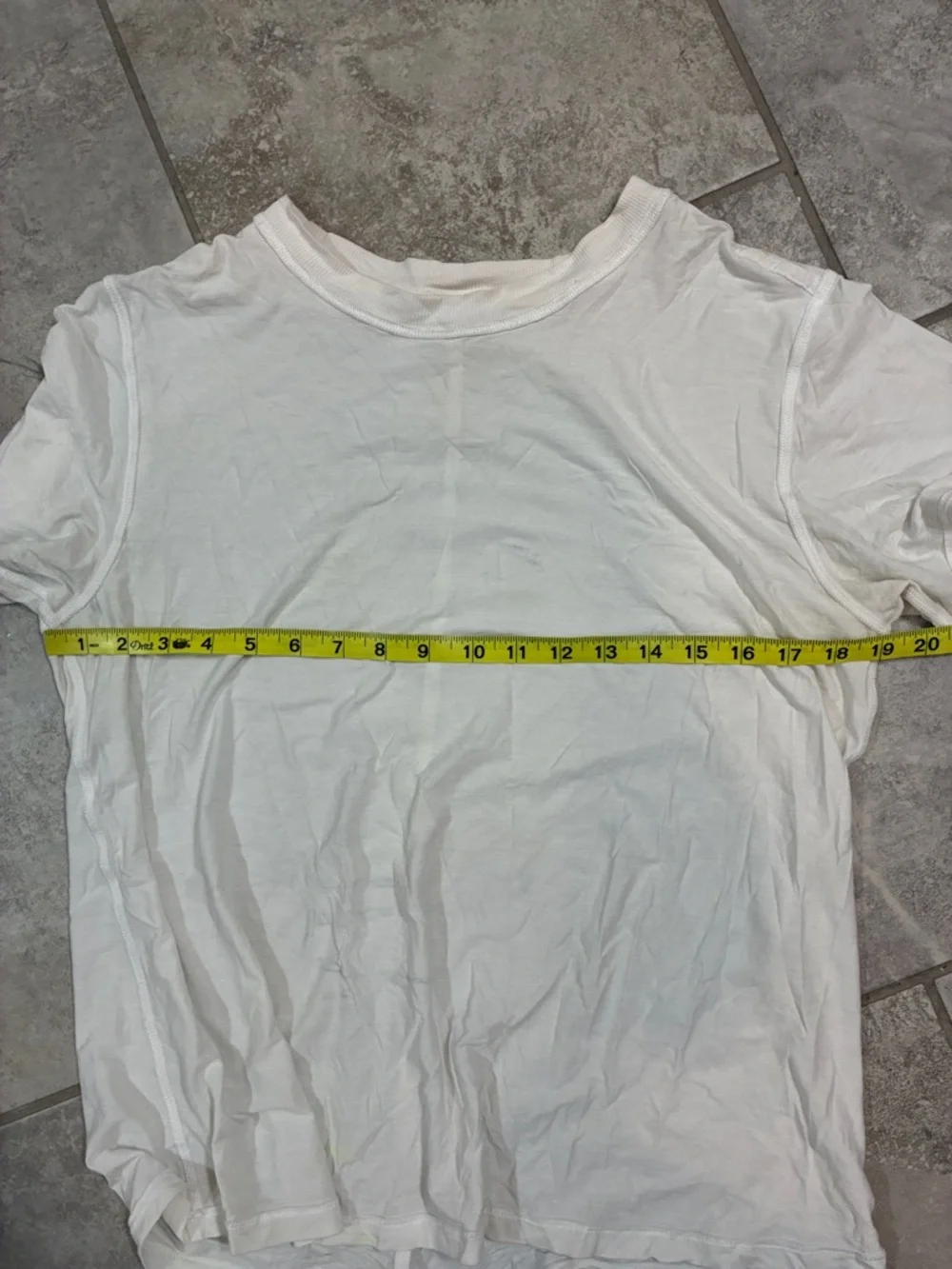 lululemon athletica White Short Sleeve Crew T-Shirt